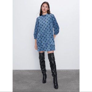 NWT Zara Polka Dot Shift Dress